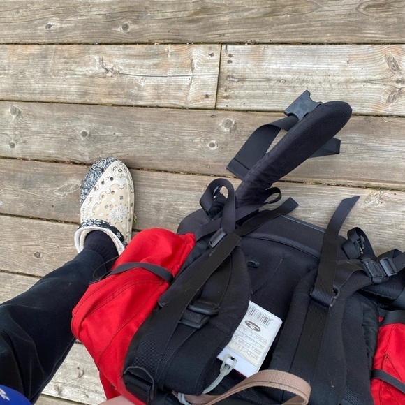 Vintage 90s The North face Tripper Hiking Backpack Red - Picture 11 of 16